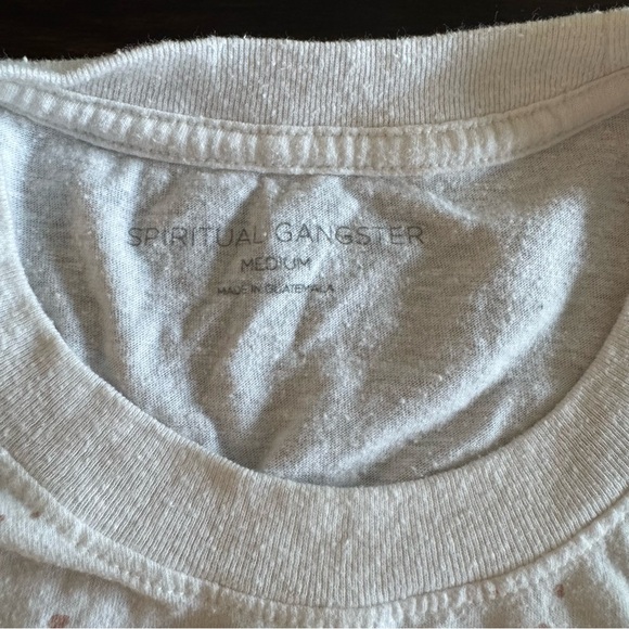 Spiritual Gangster Women’s White Sleeveless Top Size Medium - Picture 4 of 5